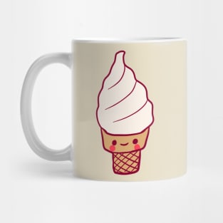 Vanilla ice cream illustration Mug